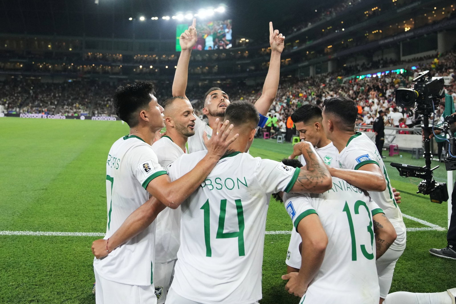 Bolivien jubelte über das 1:1, verpasste am Ende aber die erste WM-Teilnahme seit 1994.