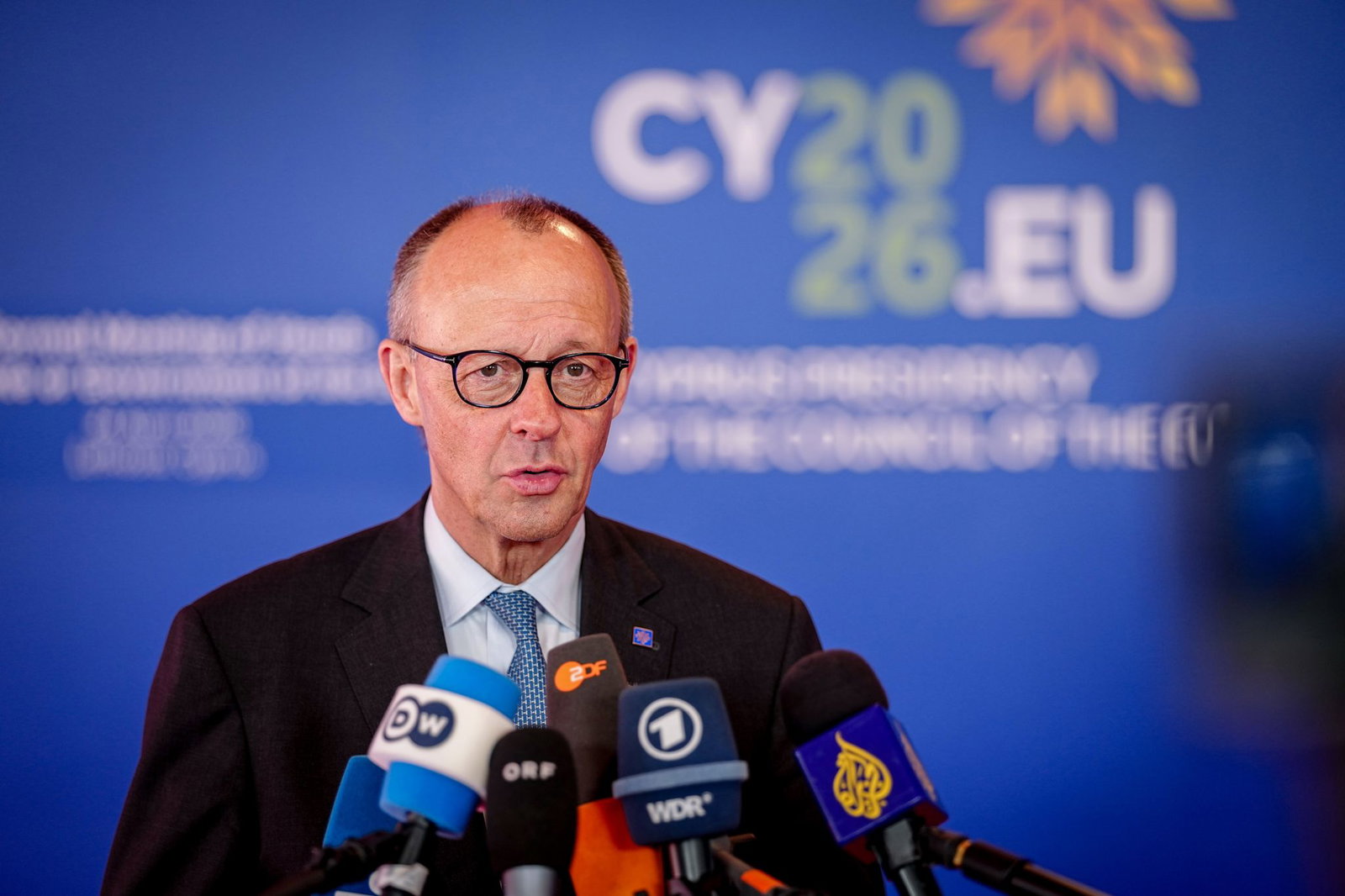 Merz macht zum Beginn des EU-Gipfels eine klare Ansage zum Haushalt.