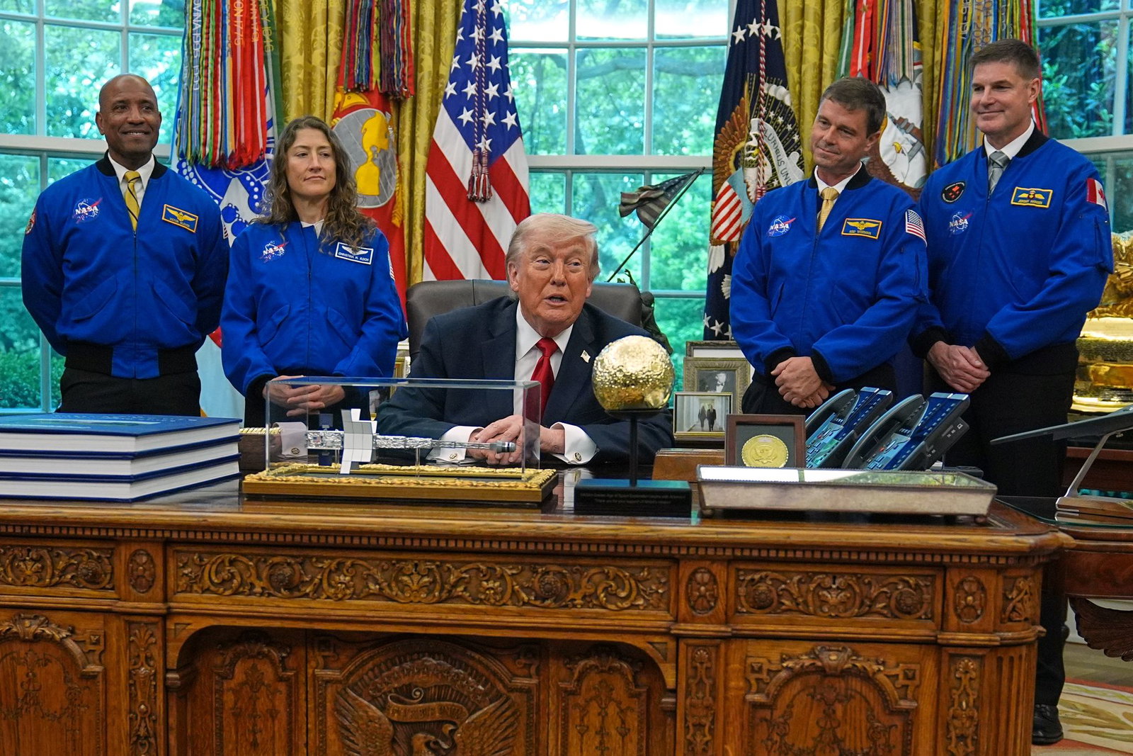 Trump hat den Astronauten der «Artemis 2»-Mission zu ihrem Flug um den Mond herum gratuliert. 