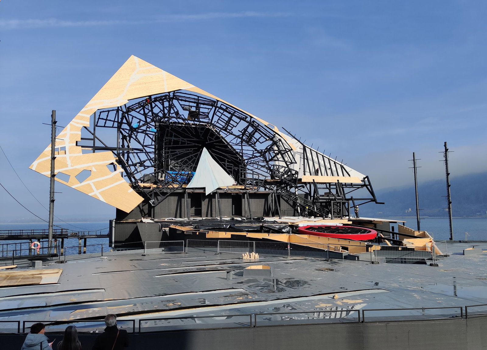 Auf der Seebühne entsteht eine neue Kulisse. (Archivbild) 