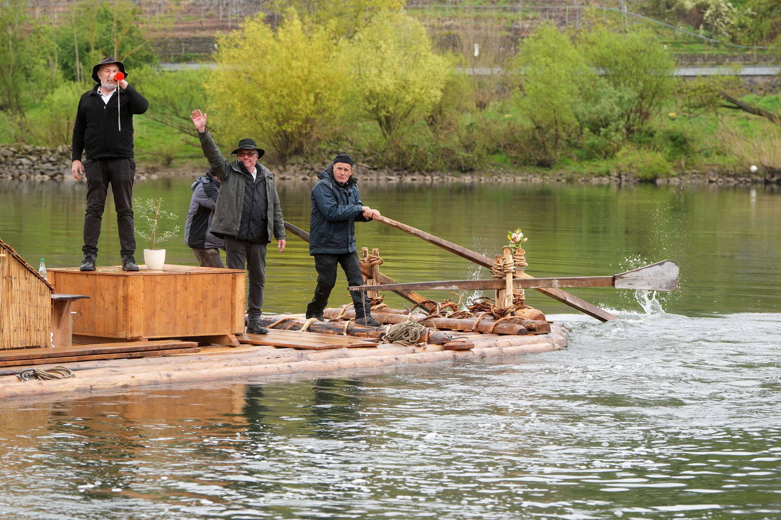 Seit knapp einer Woche sind die Schiltacher Flößer unterwegs.
