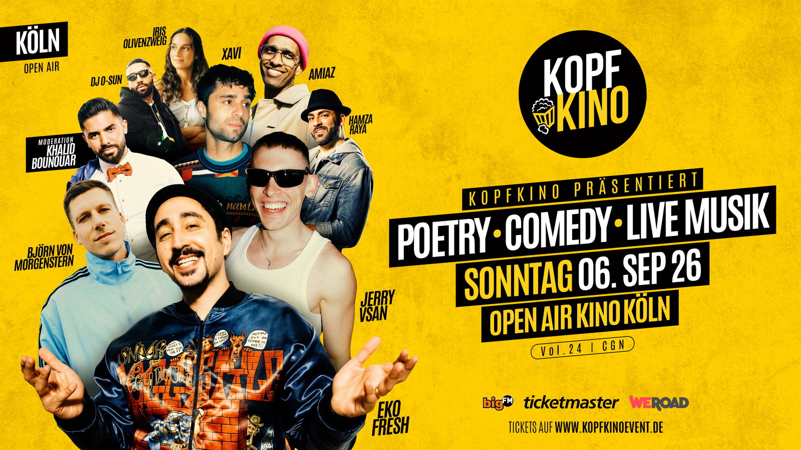 Veranstaltungs Header - Kopfkino Köln, 06.09.2026