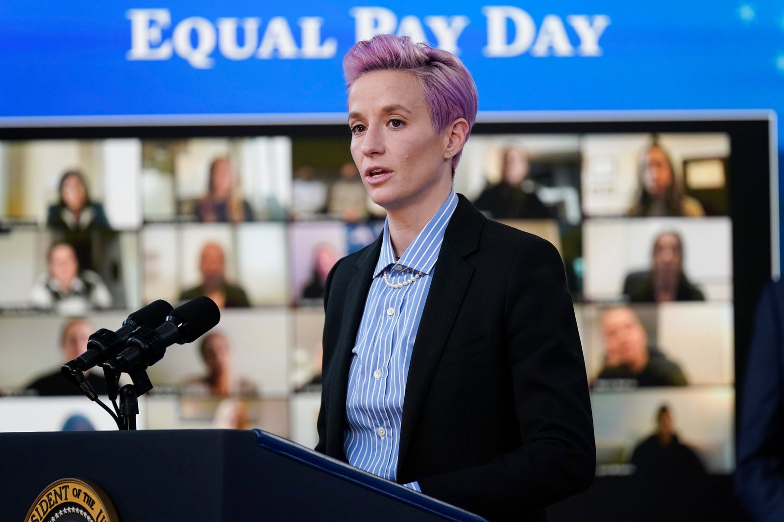 Beendete 2023 ihre aktive Karriere: die US-Amerikanerin Megan Rapinoe. (Archivbild)