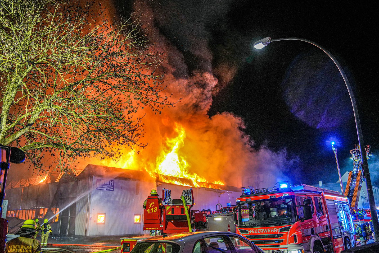 Die Feuerwehr war im Großeinsatz. 