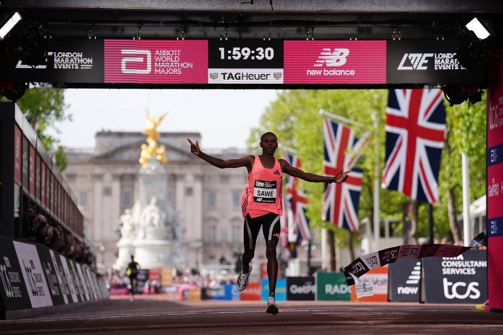 Sabastian Sawe lief überraschend einen Marathon-Weltrekord in London.