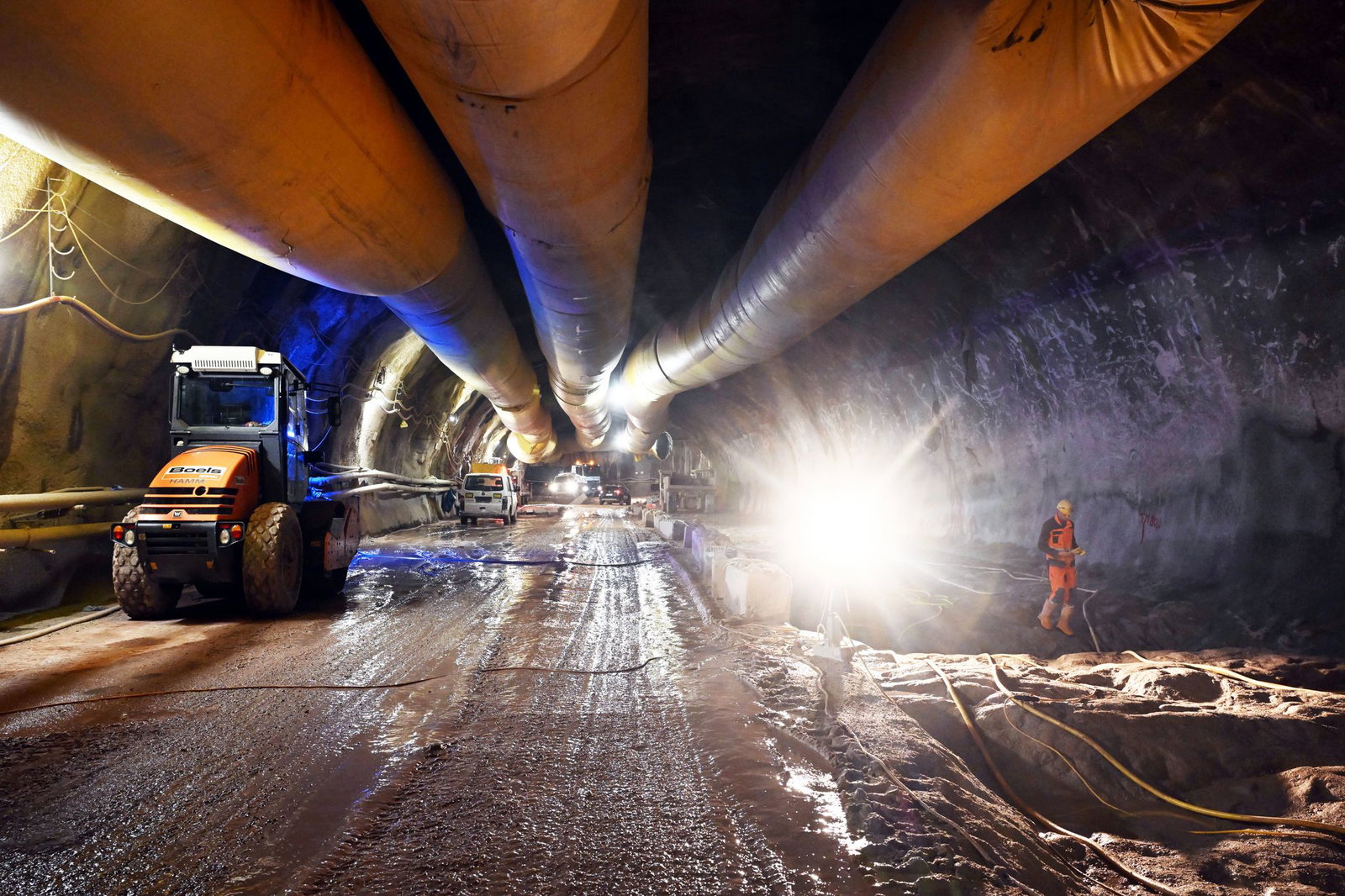 Teile der Baustelle für das Kraftwerk liegen unter der Erde. (Archivbild)