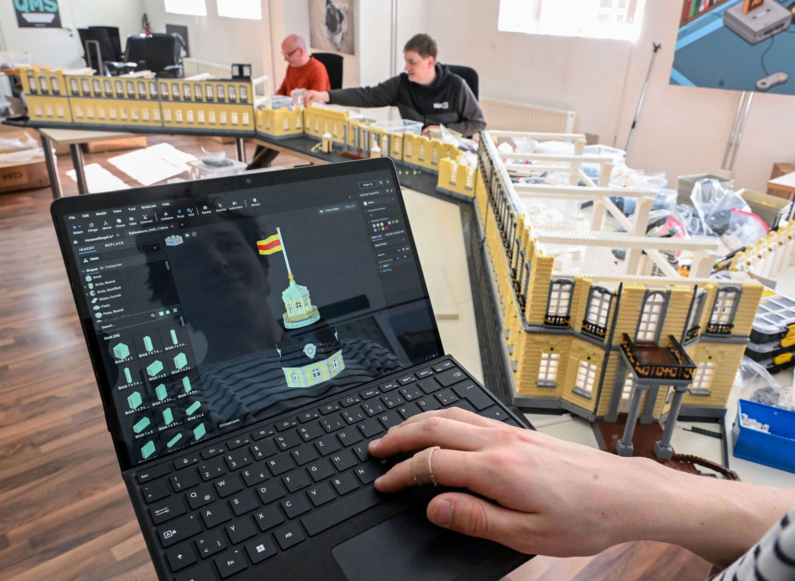 Manche Teile sind am Computer entworfen.