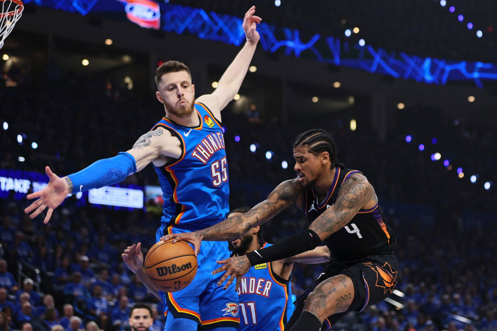 Der Sieg der Oklahoma City Thunder zum Start in die Playoffs war nie gefährdet. 