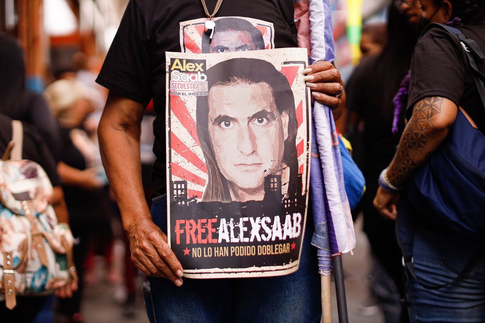 Nach seiner ersten Festnahme hatte es in Venezuela Proteste für Saabs Freilassung gegeben. (Archivbild)