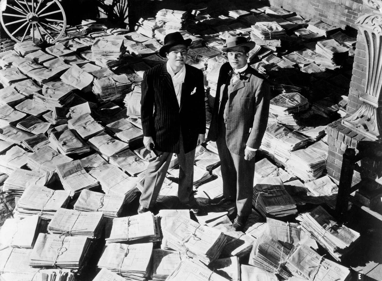Orson Welles (links) und Joseph Cotten in einer Szene des Filmklassikers «Citizen Kane» aus dem Jahr 1941. 