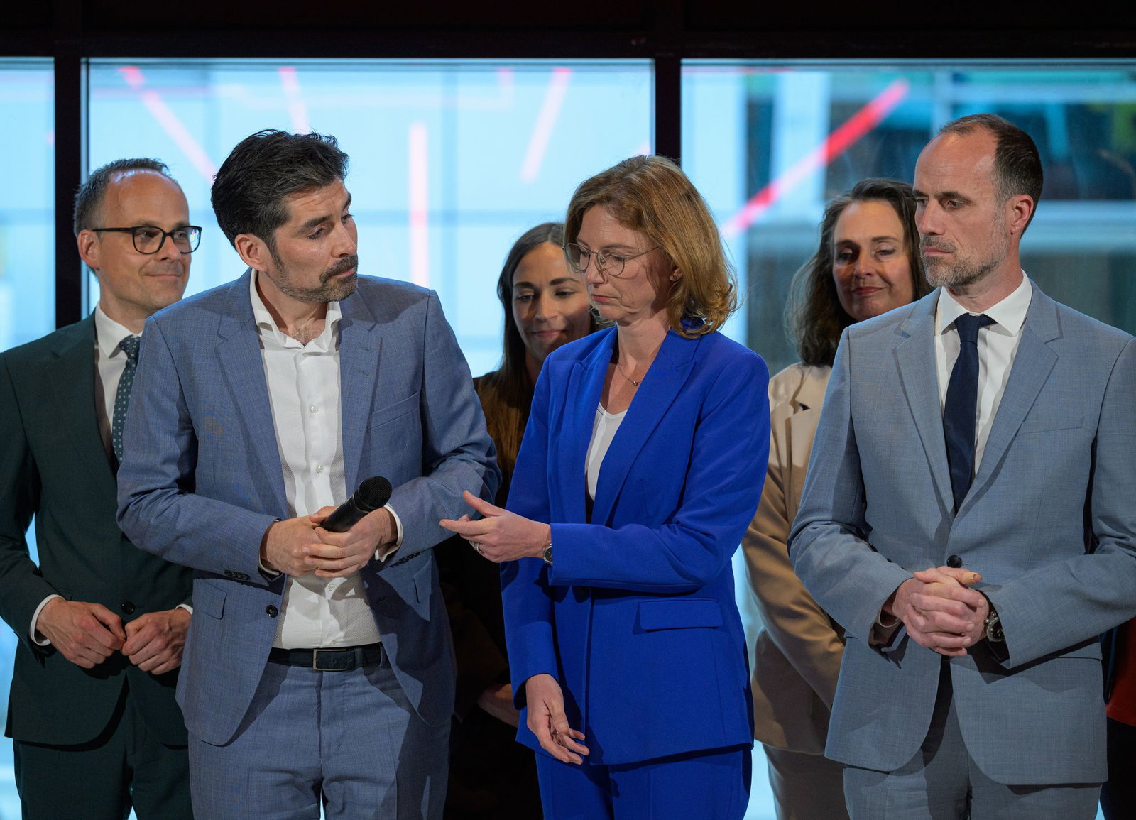 Sven Teuber (l.), Sabine Bätzing-Lichtenthäler (m.) und Clemens Hoch r.).