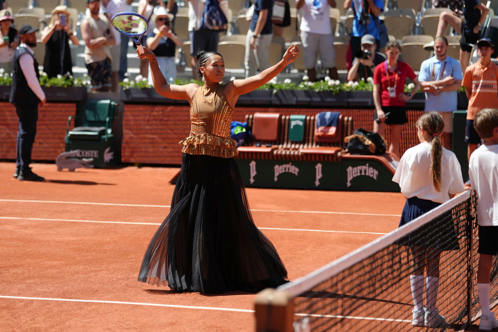 Naomi Osaka sorgte mal wieder für einen Hingucker.