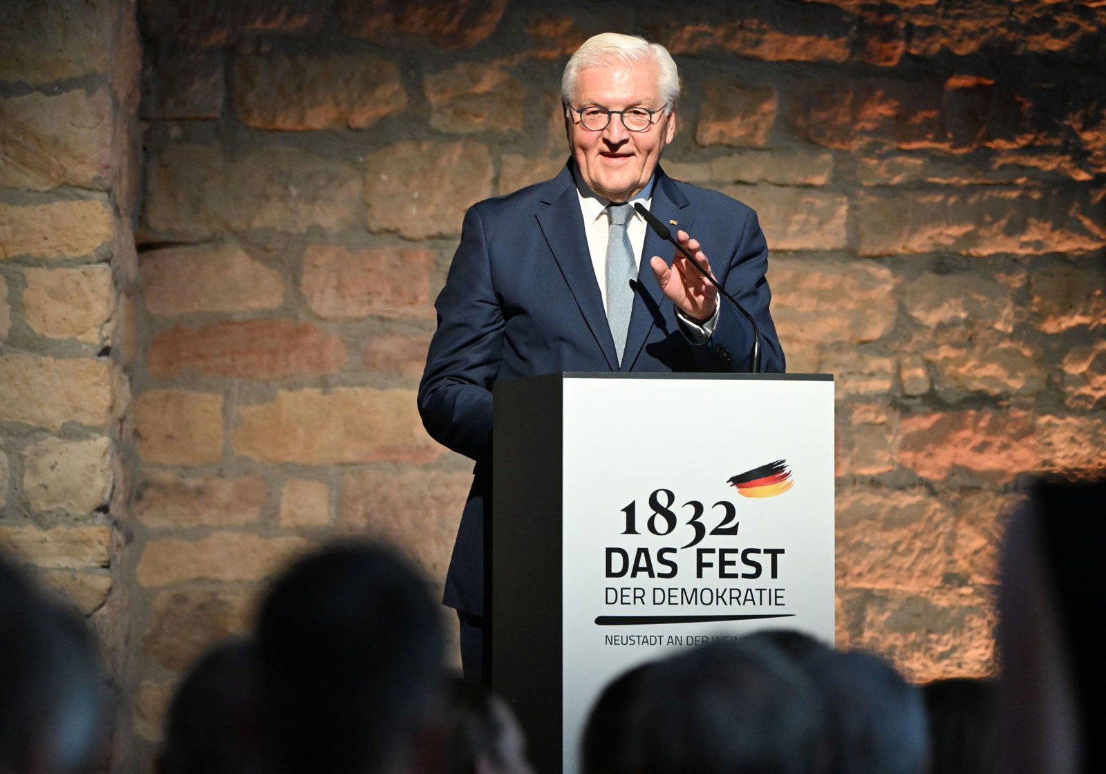 In Neustadt hat Steinmeier im Hambacher Schloss am 29. Mai den Freiheitspreis verliehen. (Archivbild)
