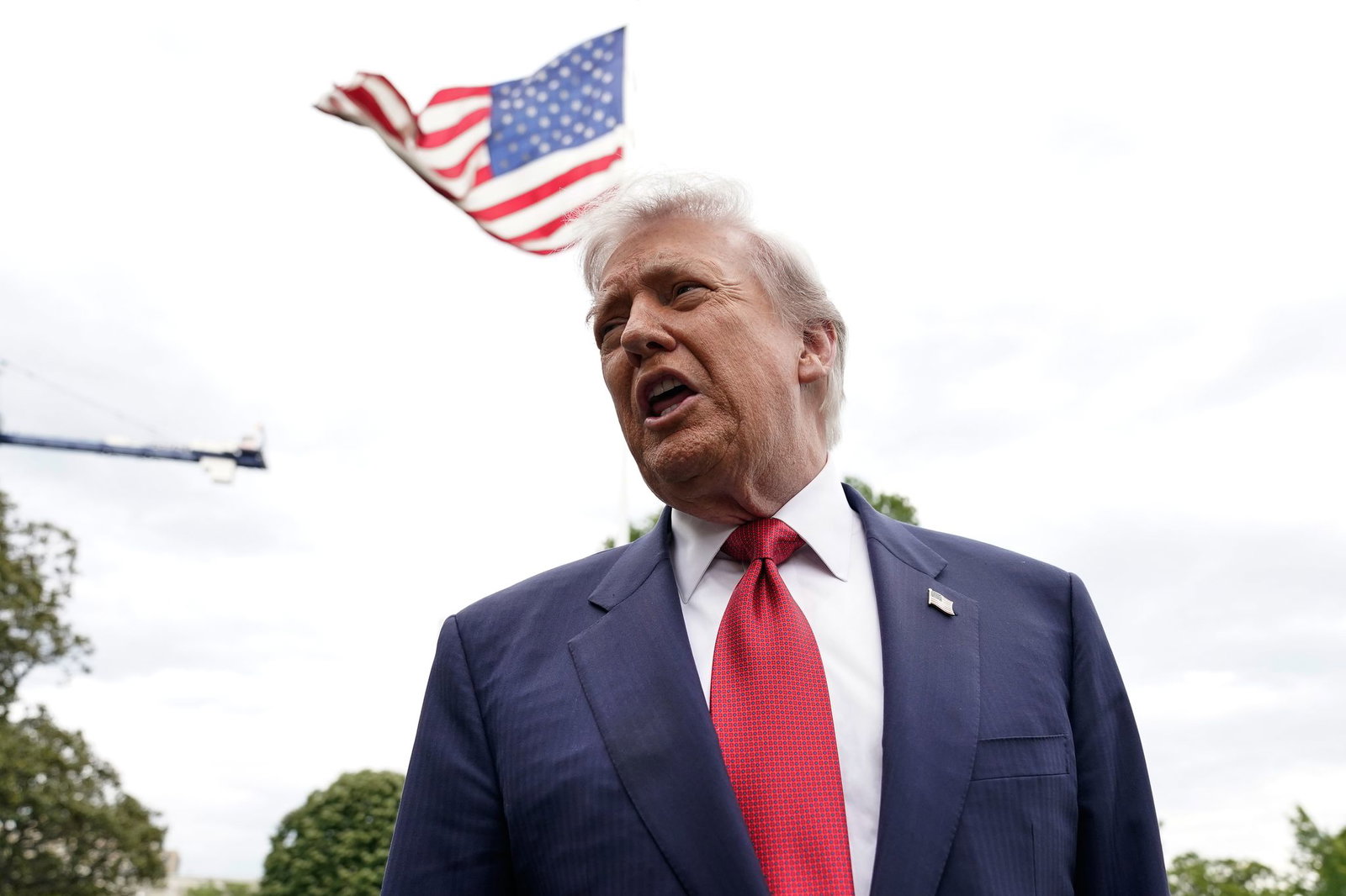 Trump wartet auf eine Antwort aus dem Iran. 