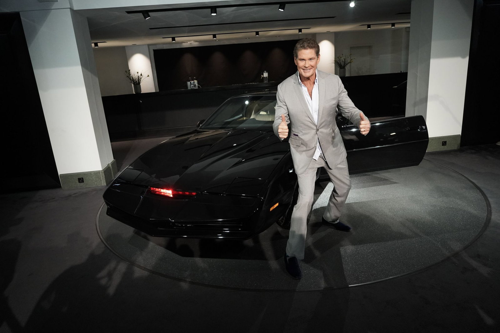 David Hasselhoff spielte in «Knight Rider» den Verbrechensbekämpfer Michael Knight, der mit dem intelligenten sprechenden Auto KITT gegen Kriminelle kämpfte. (Archivbild)