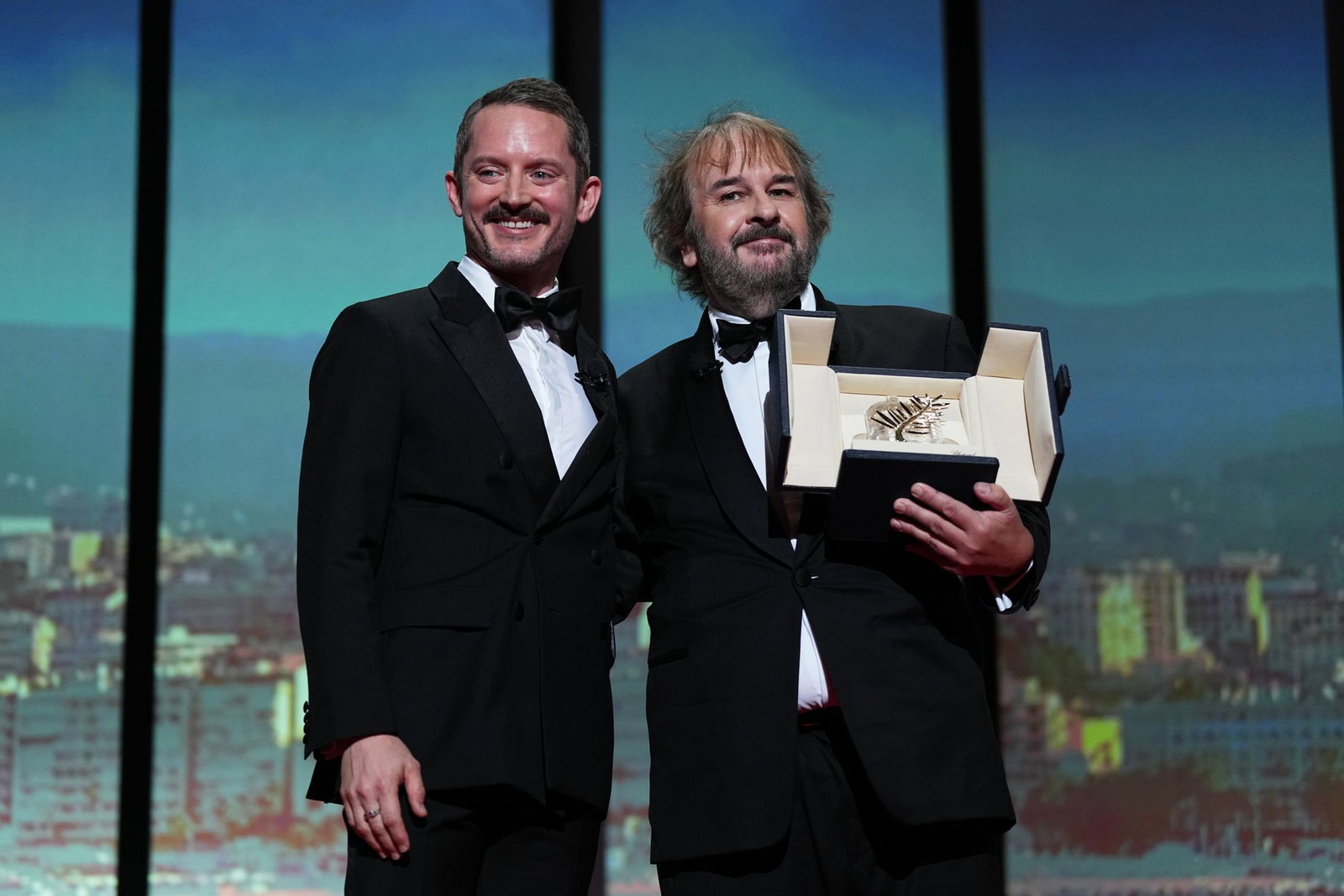 Schauspieler Elijah Wood hielt die Laudatio auf Jackson.