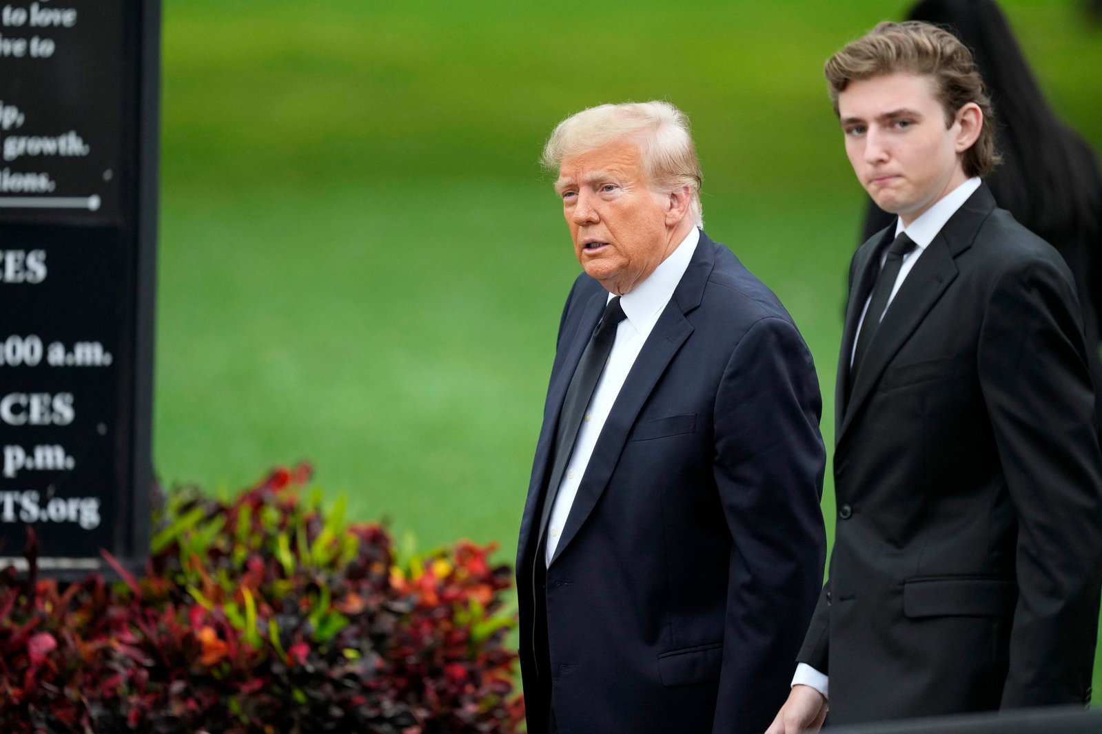 Donald Trump mit seinem Sohn Barron Trump. (Archivbild)