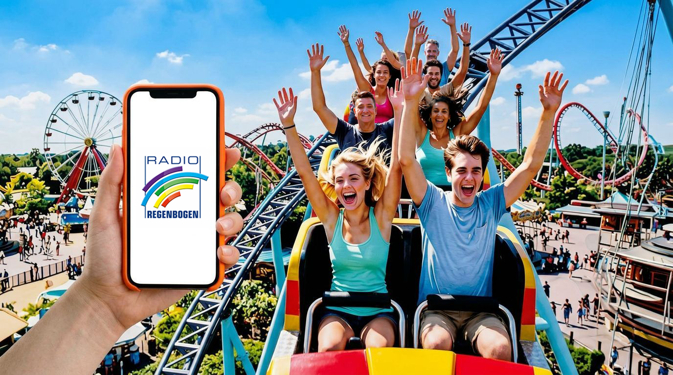 App auf die Achterbahn