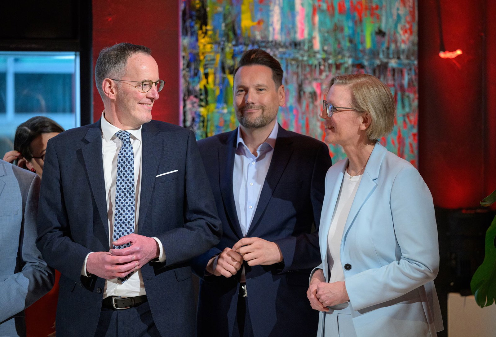 Noch-Innenminister Michael Ebling (l.) und seine Staatssekretäre Simone Schneider und Daniel Stich wechseln ins neue Ministerium für Wirtschaft, Energie und Klima. 
