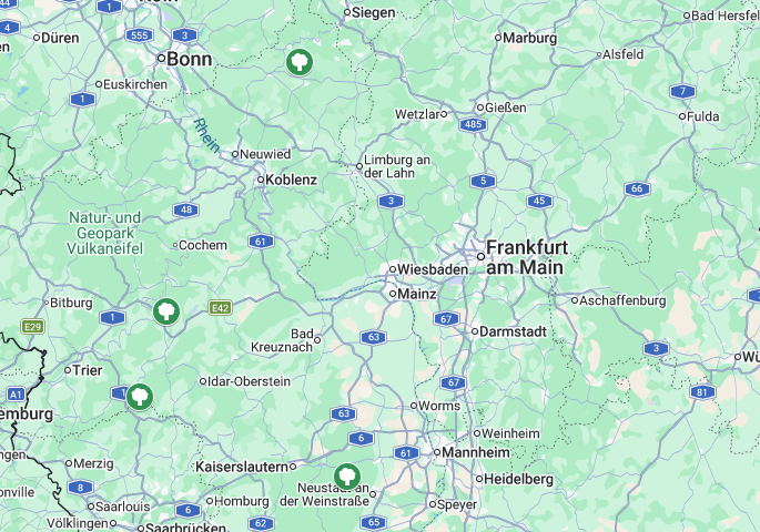 Baumkarte Rheinland-Pfalz