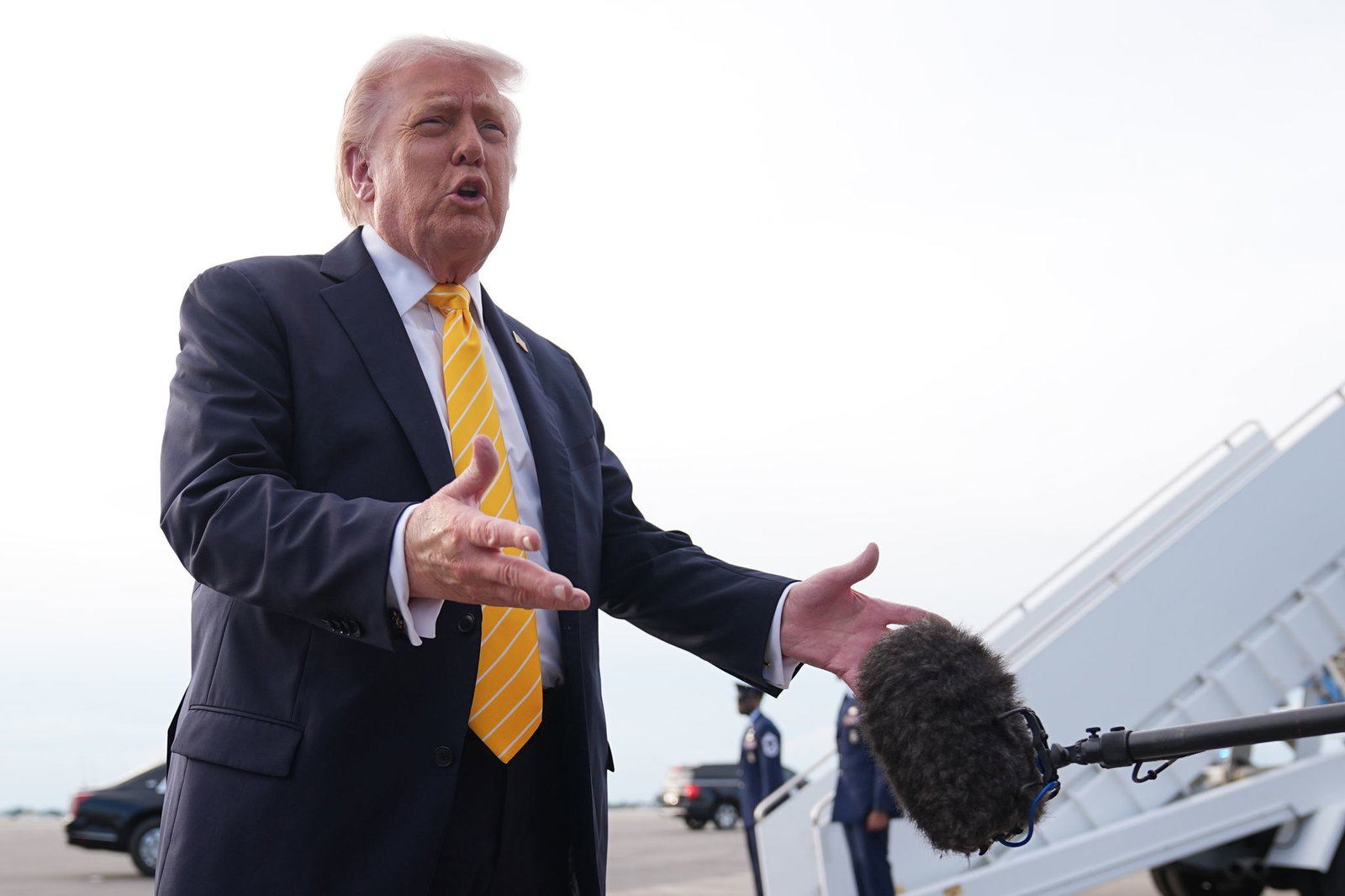 Trump bekräftigt: Die Truppenstärke in Deutschland soll deutlich reduziert werden. 