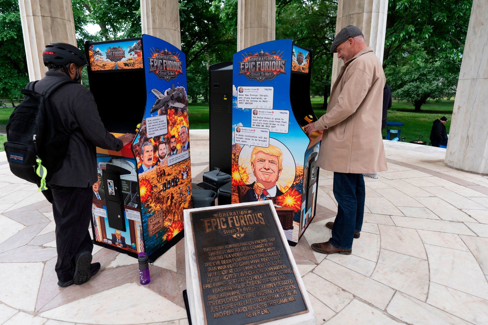 Unbekannte haben ein neues Videospiel zu Ehren Trumps entwickelt. 