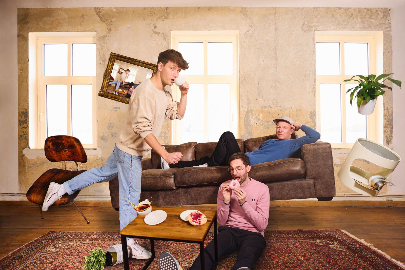 Die Hamburger Band Deine Freunde, das sind Lukas Nimscheck, Markus Pauli und Florian Sump.