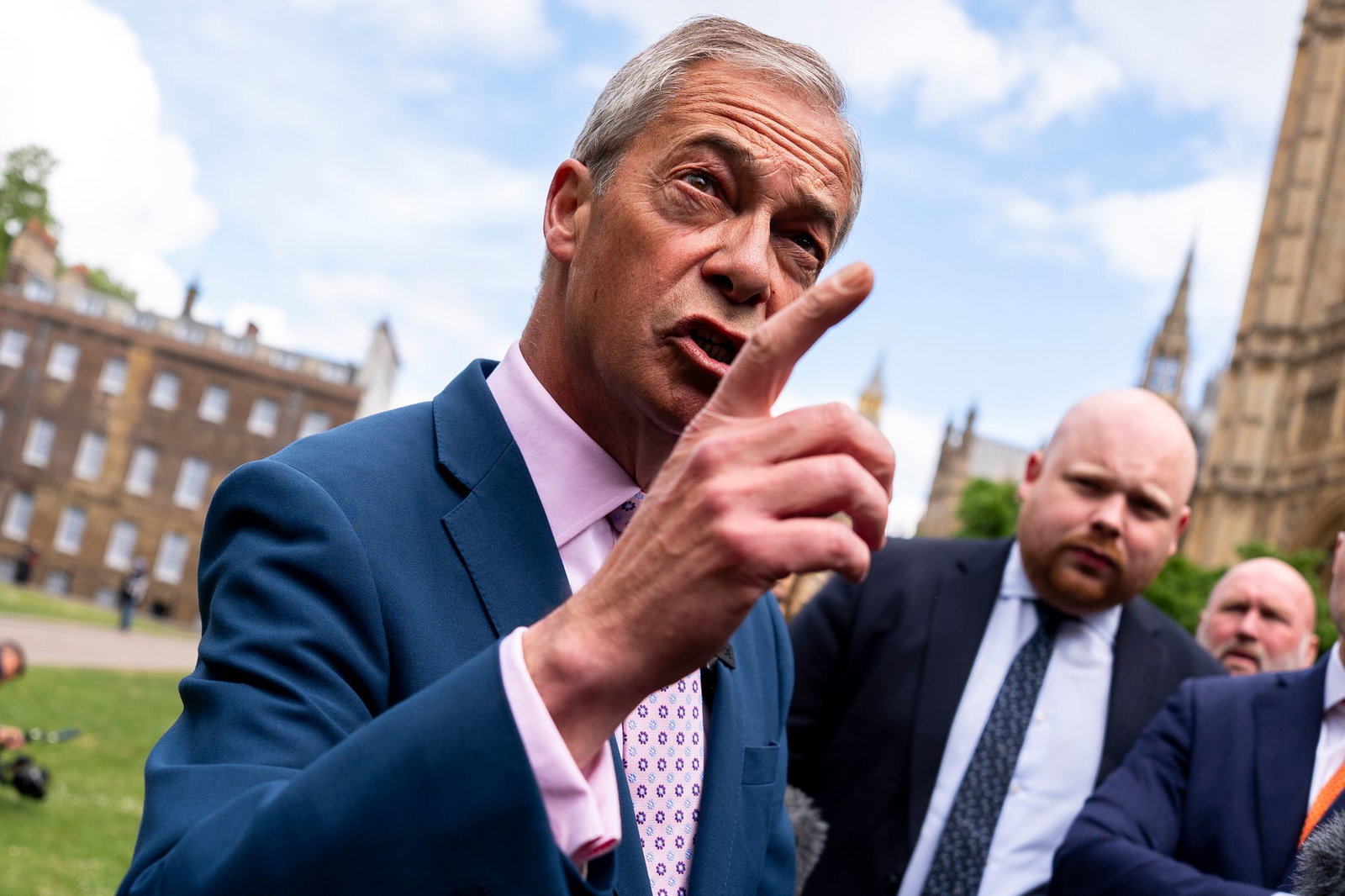 Brexit-Vorkämpfer Nigel Farage ist Profiteur der Labour-Krise. (Archivbild)