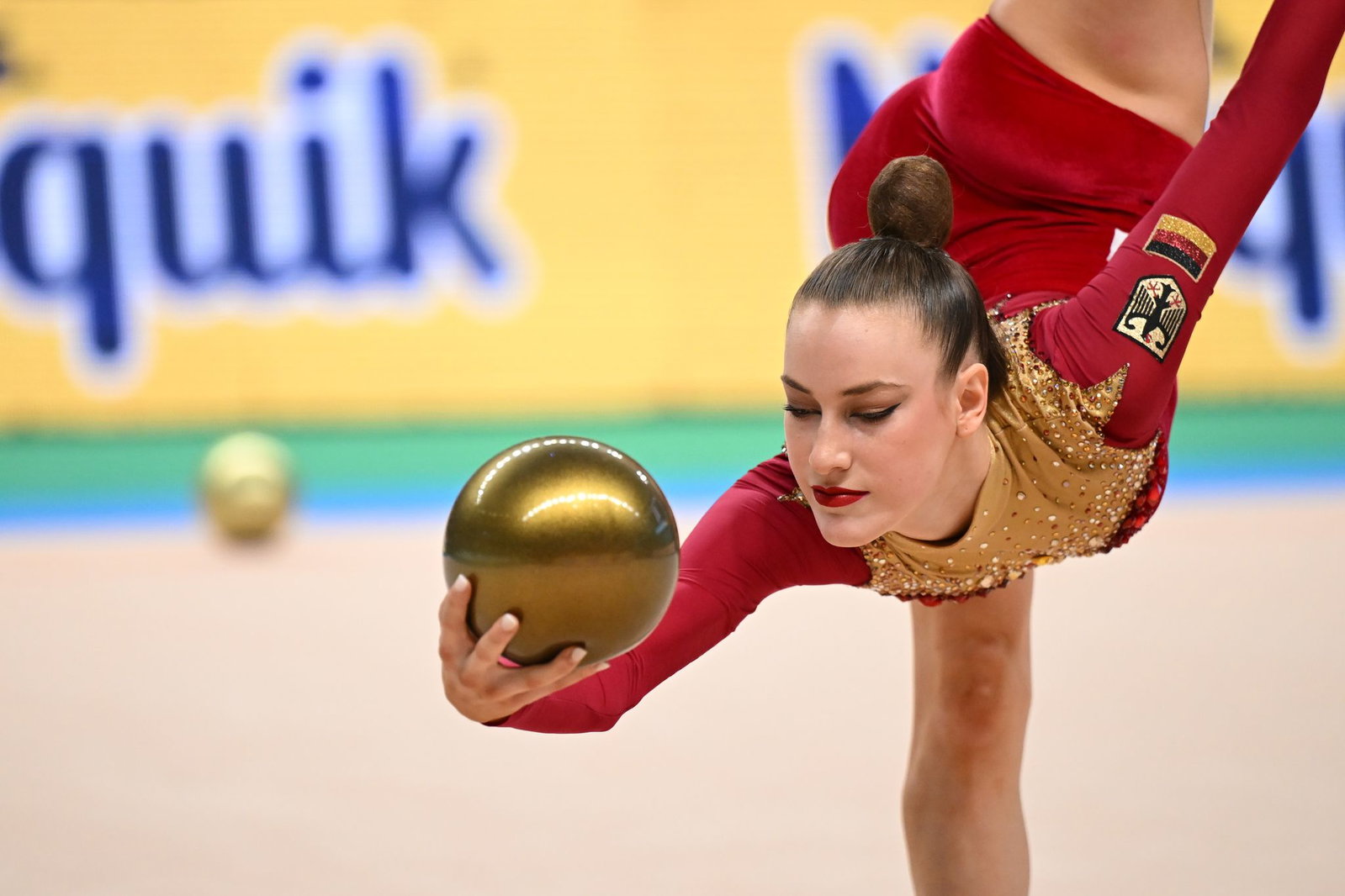 Hochkonzentriert: Darja Varfolomeev.