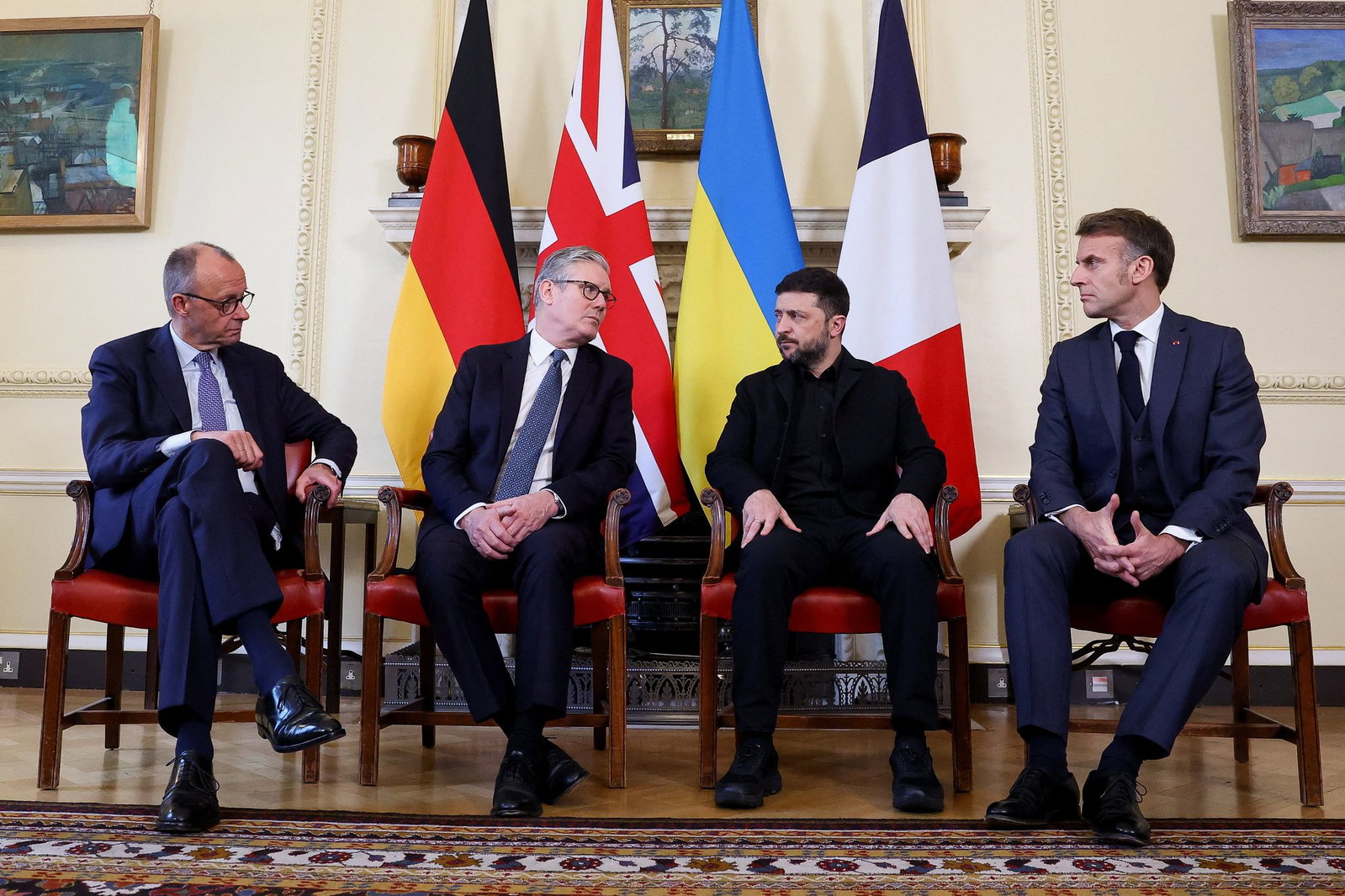 Die vier Staats- und Regierungschefs haben sich auch schon in Präsenz in diesem Format getroffen. (Archivbild)
