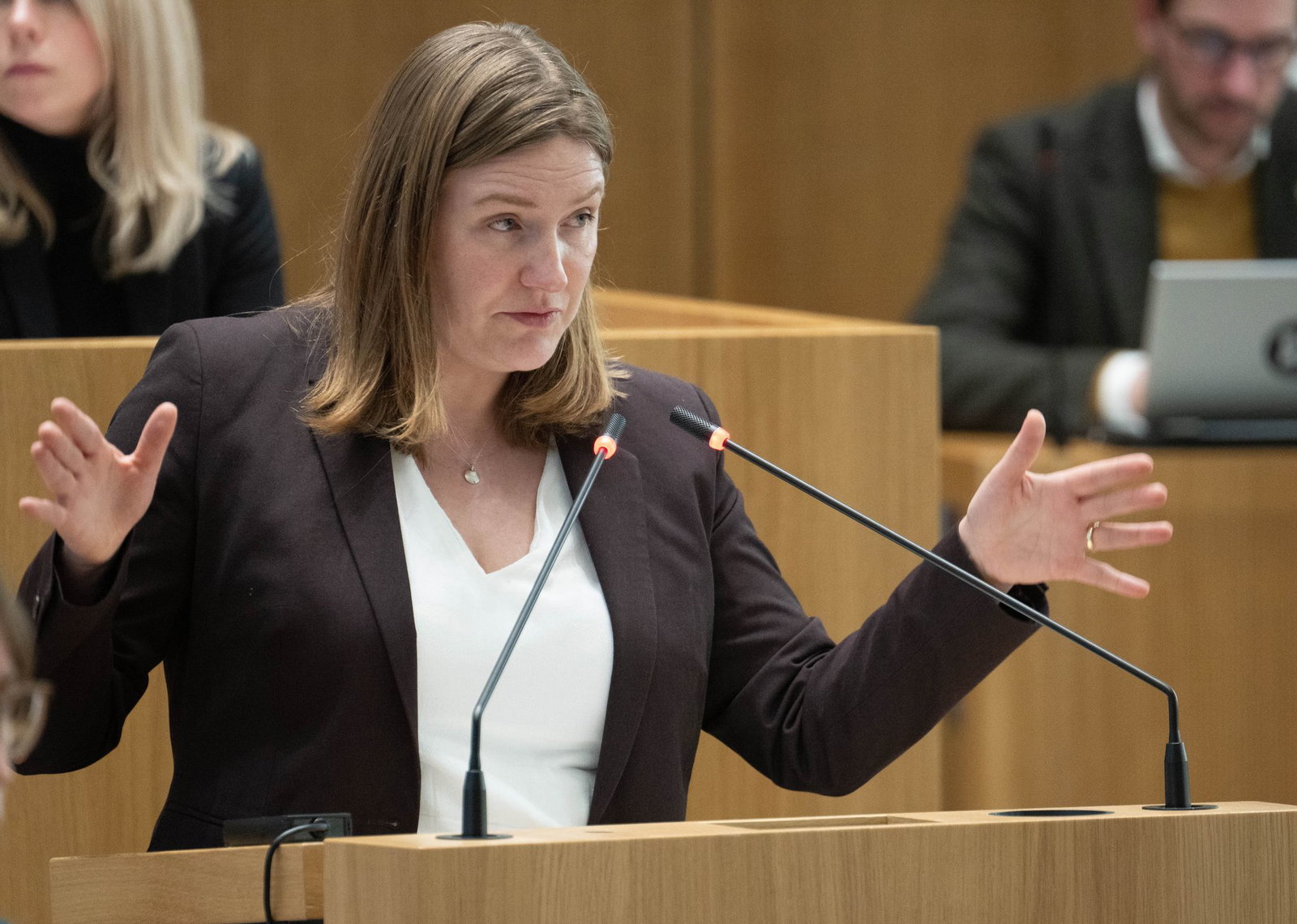 «Integration beginnt mit Sprache», mit Ministerin Katharina Binz. (Archivbild)