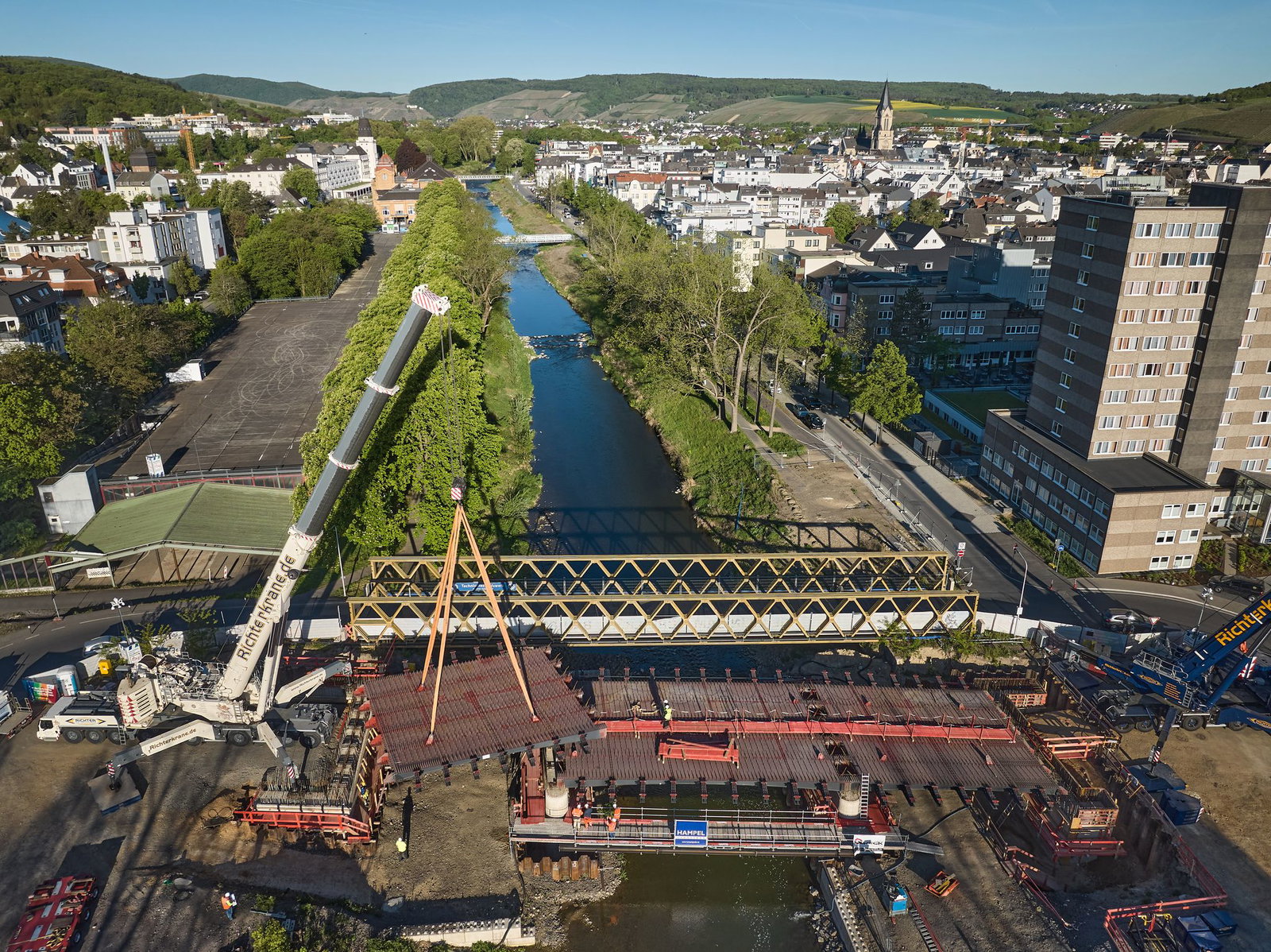 Die neue Landgrafenbrücke wird rund 48 Meter lang und 14,50 Meter breit sein. (Archivbild)
