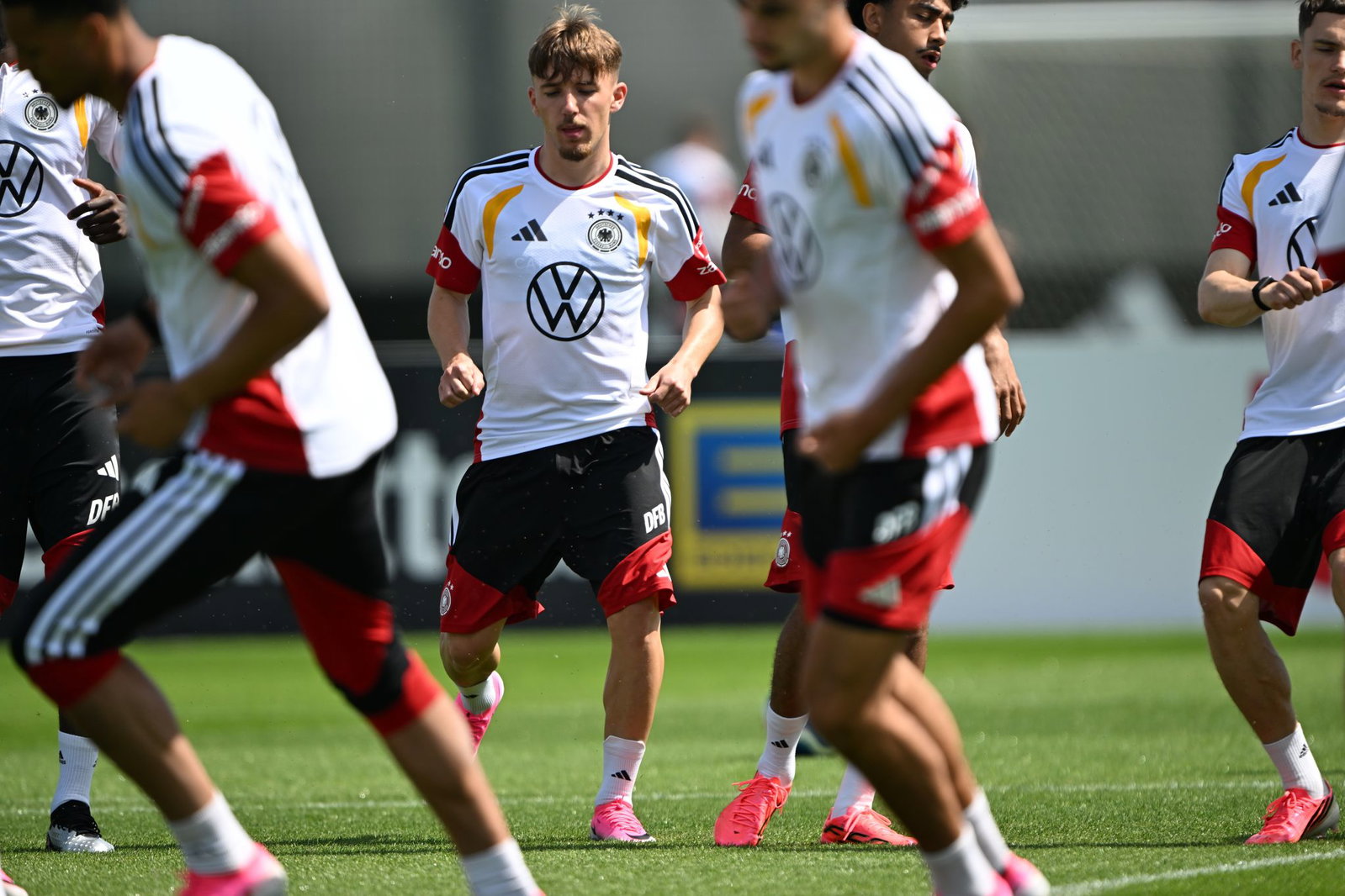 Training vor dem Finnland-Spiel.