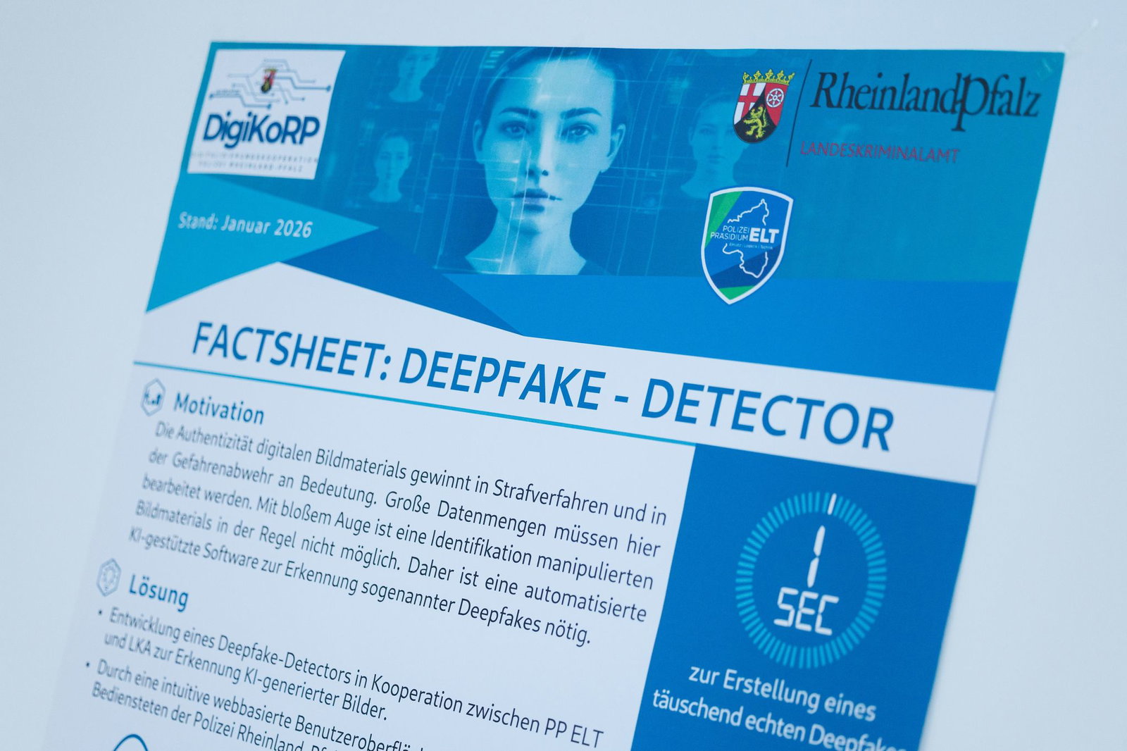 Bei der Analyse soll künftig ein sogenannter Deepfake Detector eingesetzt werden. (Archivbild)