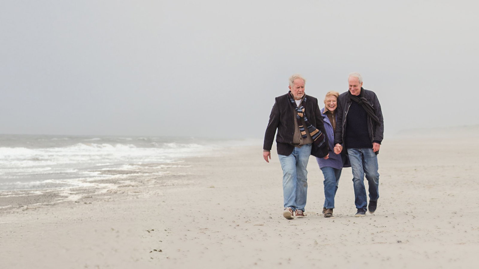 Die drei Hauptfiguren (von links): Kurt (Harald Krassnitzer), Hanne (Dagmar Manzel) und Bernd (August Zirner).