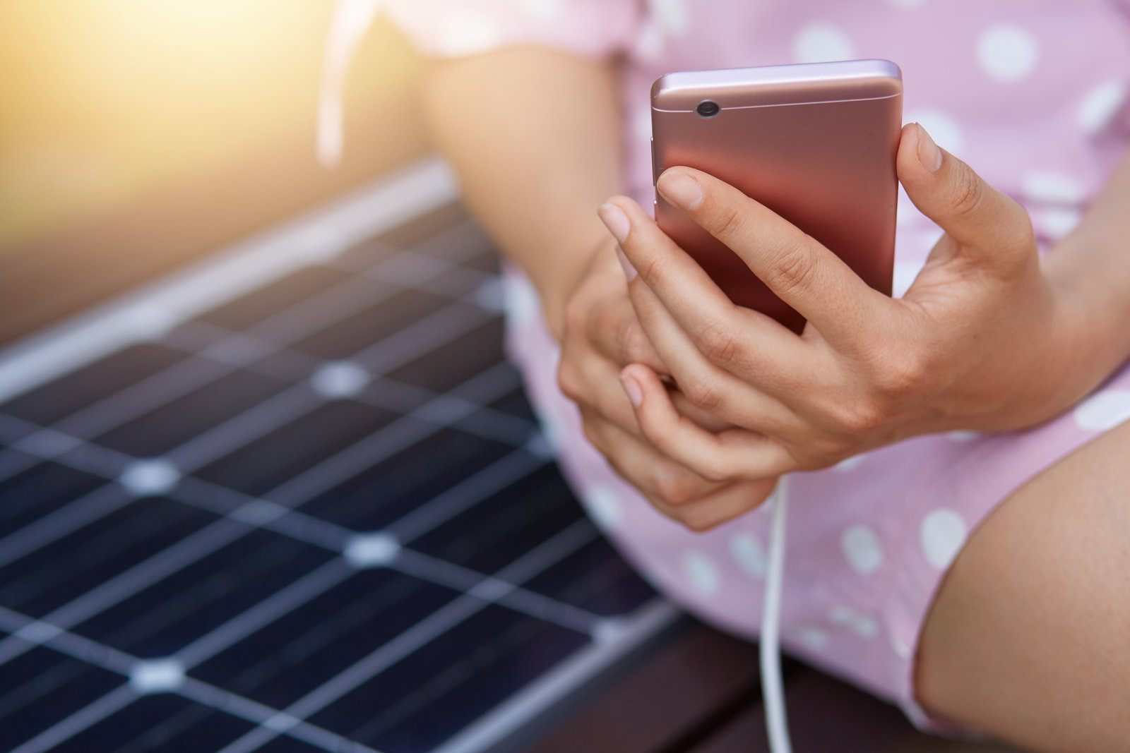 Handy Solaranlage