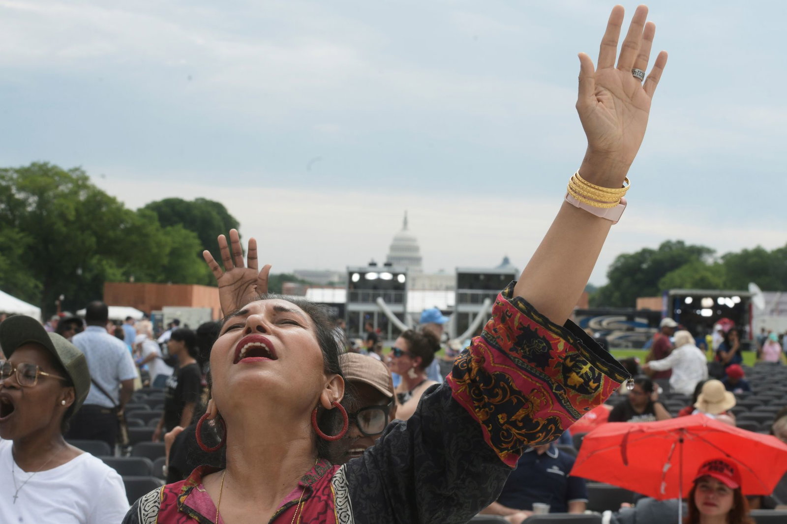 Die Gebetsveranstaltung findet auf der National Mall mitten im Herzen Washingons statt. 