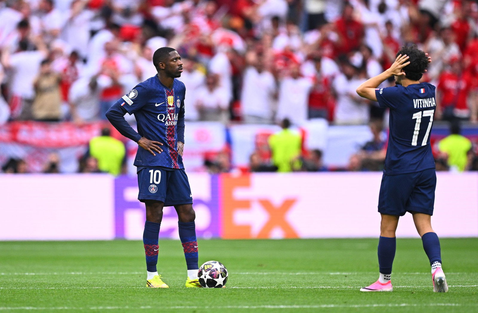 Tat sich schwer gegen Arsenals Defensive: PSG-Stürmer Ousmane Dembélé.