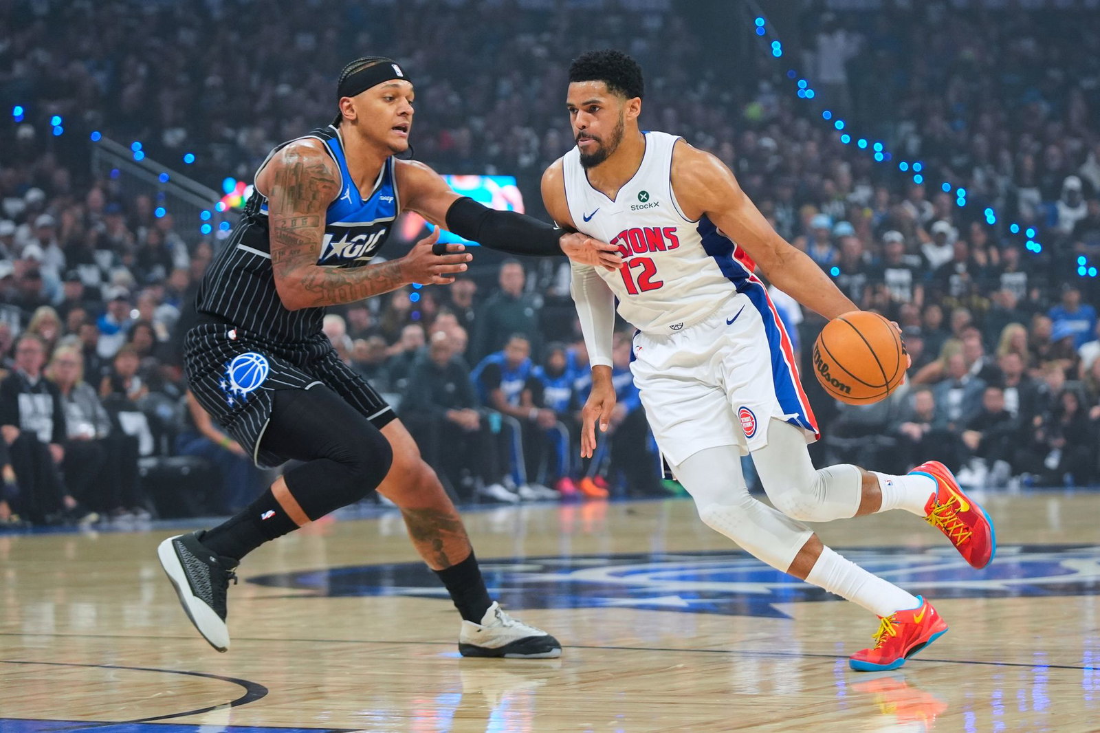 Die Orlando Magic mit Topspieler Paolo Banchero verpassten gegen Detroit auch die zweite Chance, die Serie zu beenden.