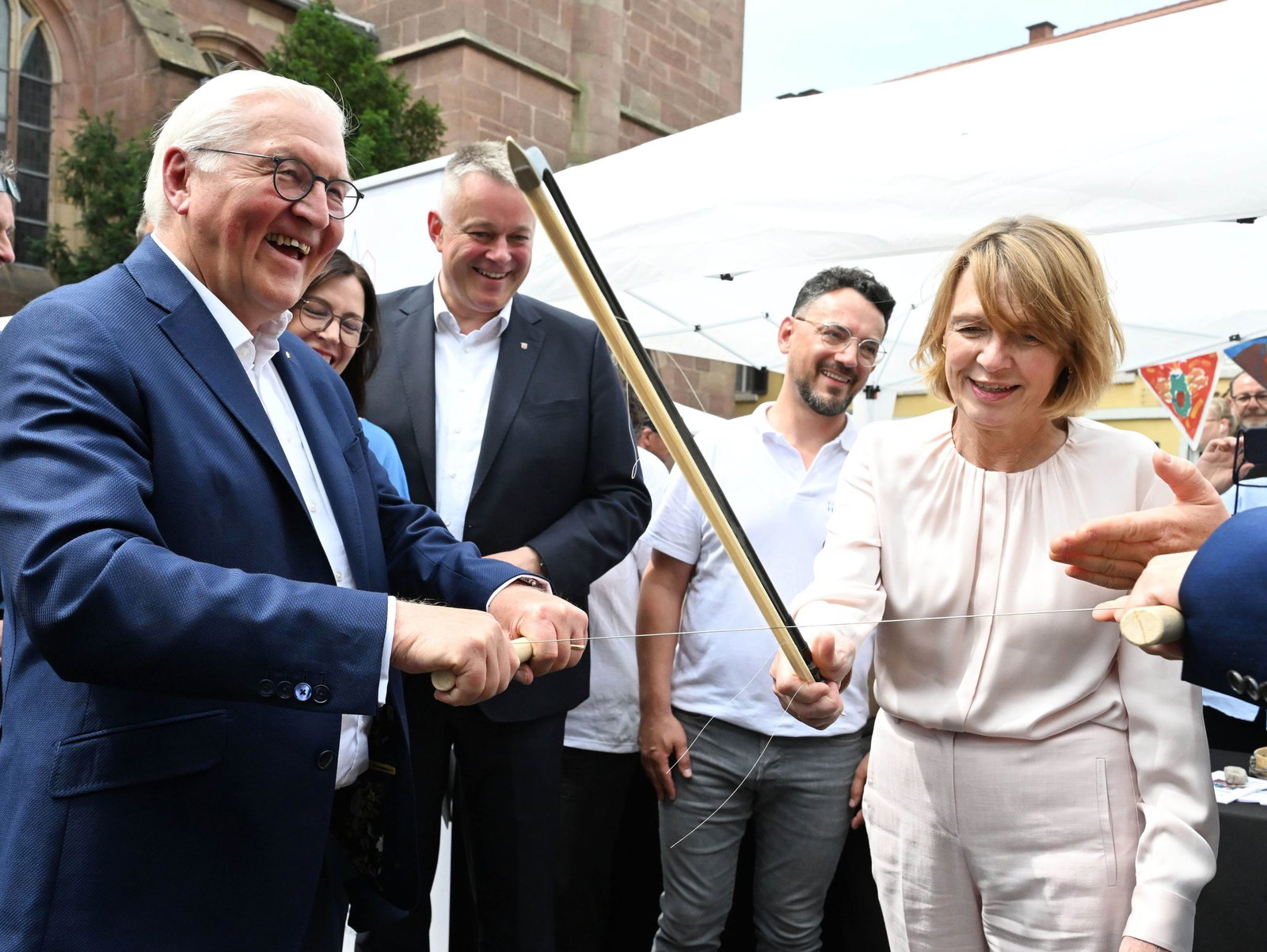 Das «Fest der Demokratie» wurde von Bundespräsident Steinmeier eröffnet.  