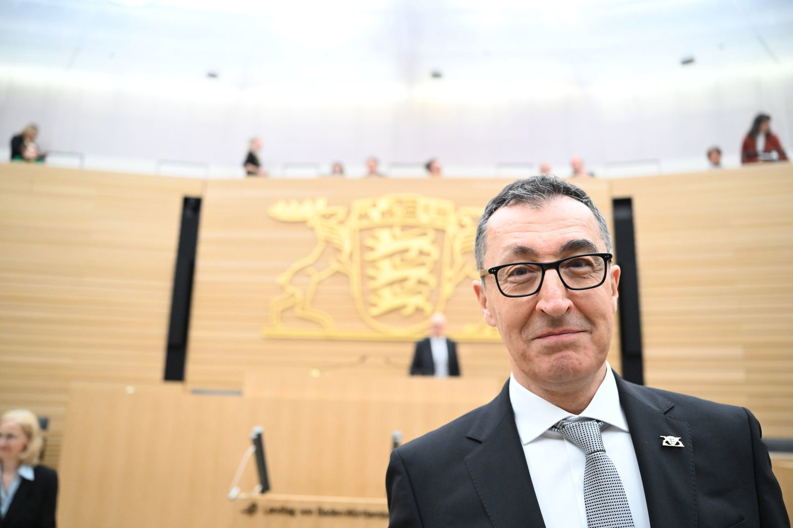 Im Plenarsaal in Stuttgart soll Cem Özdemir am Mittwoch zum neuen Ministerpräsidenten gewählt werden. 