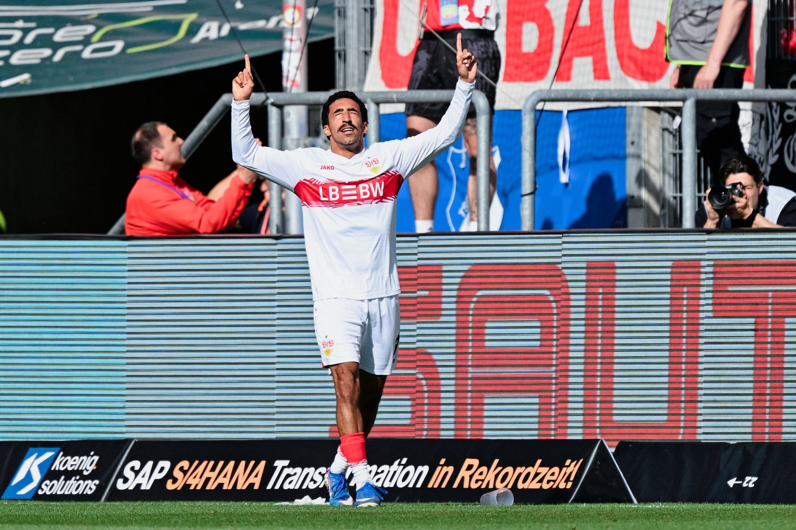 Jubel in der Nachspielzeit: VfB-Joker Tiago Tomás.
