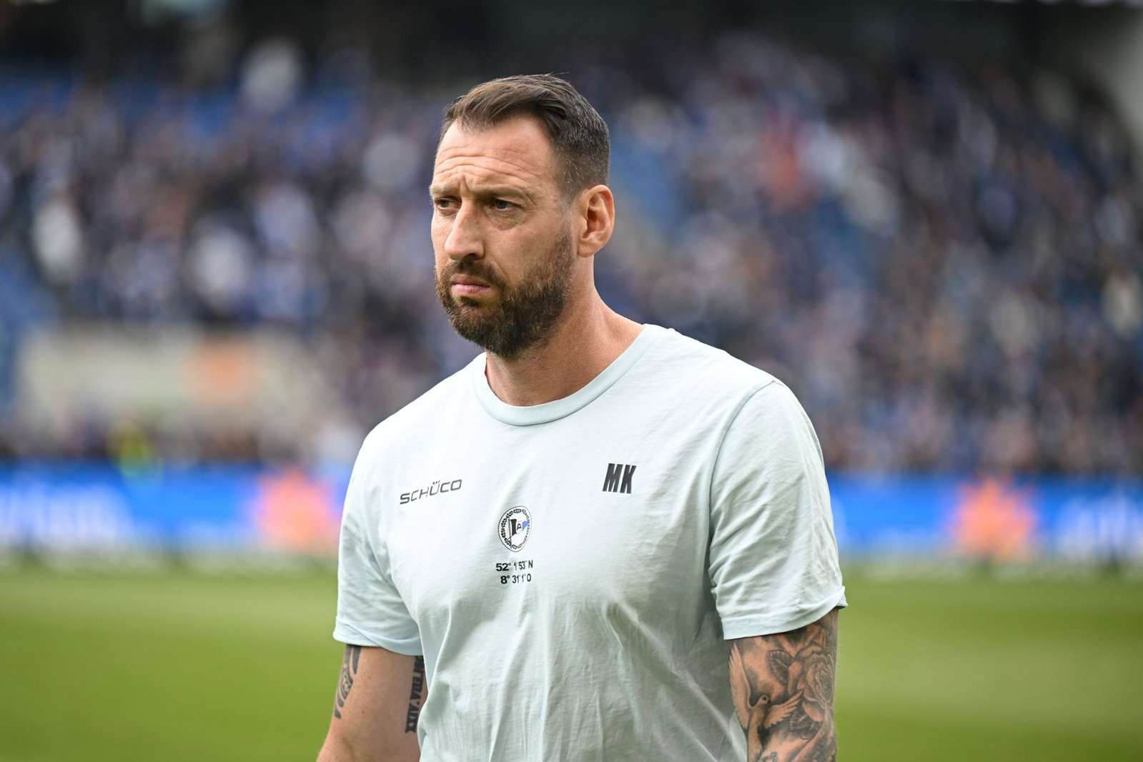 Mitch Kniat arbeitet in Zukunft nicht mehr für Arminia Bielefeld. (Archivbild)