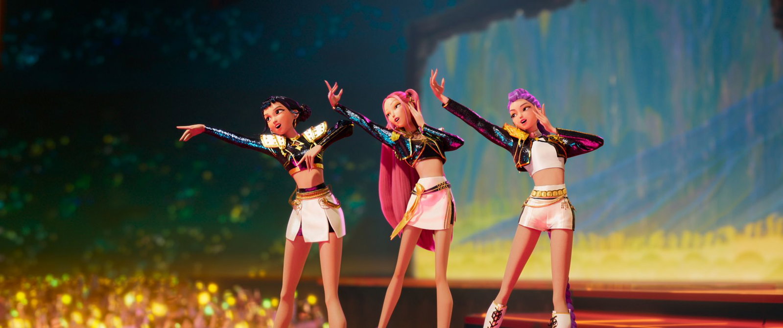 Die Band Huntrix gibt ein Megakonzert im Animationsfilm «KPop Demon Hunters». (Netflix-Handout)