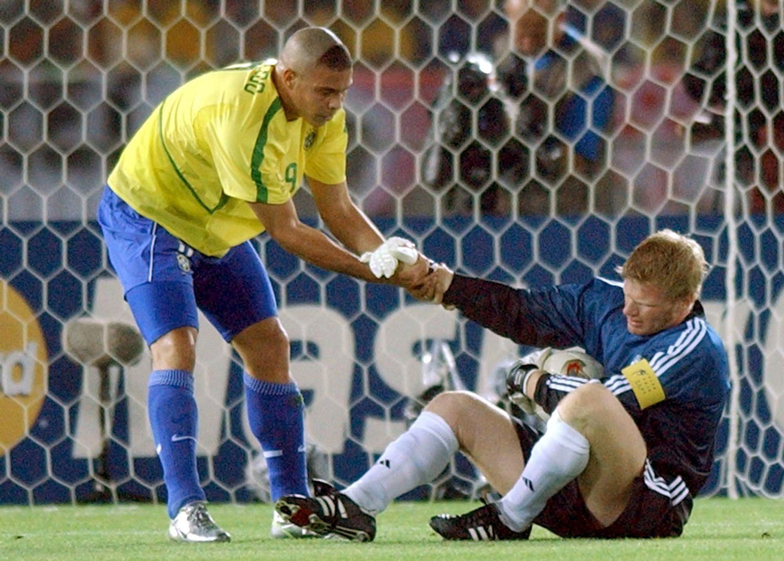 Brasiliens Stürmer Ronaldo mit seiner früheren Frisur. (Archivbild)