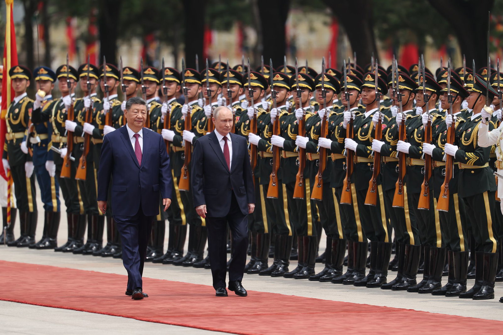 Kurz nach US-Präsident Donald Trump wird auch Kremlchef Wladimir Putin in Peking empfangen.
