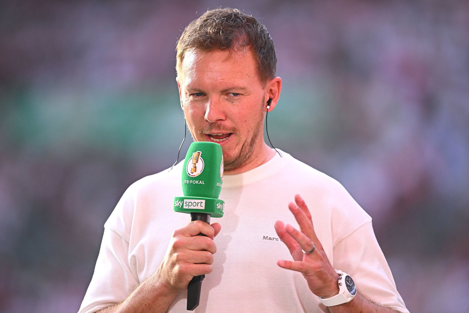 Bundestrainer Julian Nagelsmann ließ sich das Finale nicht entgehen.