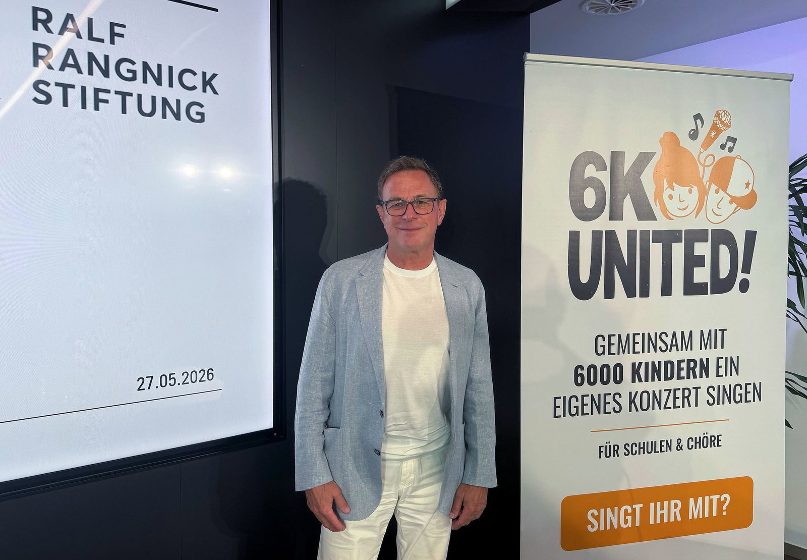 ÖFB-Teamchef Ralf Rangnick ist großer Musikliebhaber und setzt sich als Stifter für Bildungsprojekte ein.