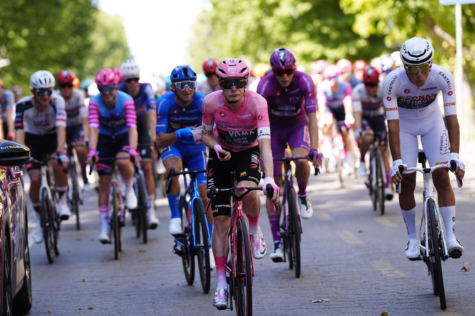 Jonas Vingegaard bei der letzten Etappe des Giro. 