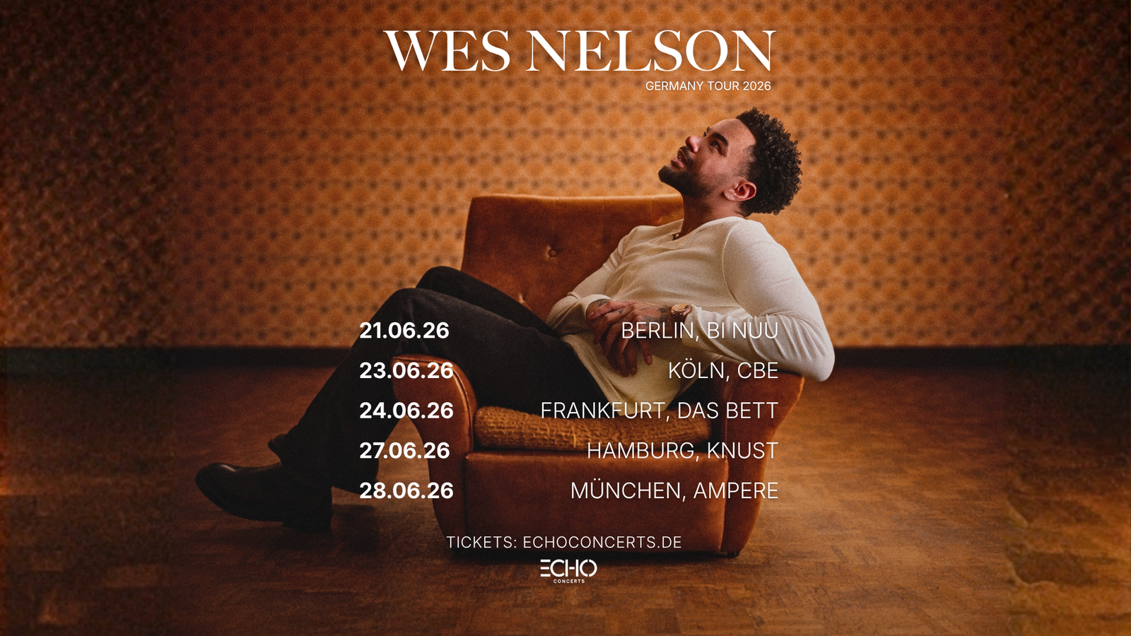 Veranstaltungs Header - WES NELSON 